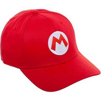 Youth Mario Red Curved Snapback Hat