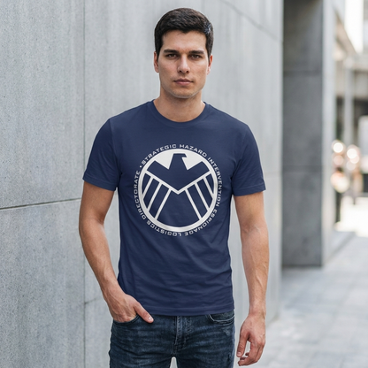 Men's Marvel SHIELD Large Insignia Logo Graphic Tee T-Shirt