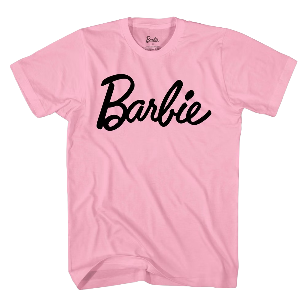 Men's Barbie Logo Short Sleeve Graphic T-Shirt Tee Pink