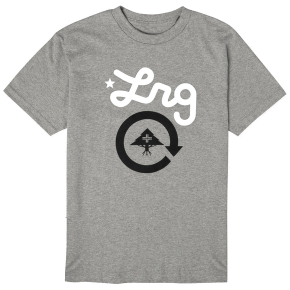 Men's Charcoal Grey LRG Cycle Logo Tee T-Shirt
