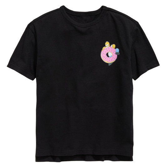 Men's The Simpsons Donut Graphic Tee T-Shirt