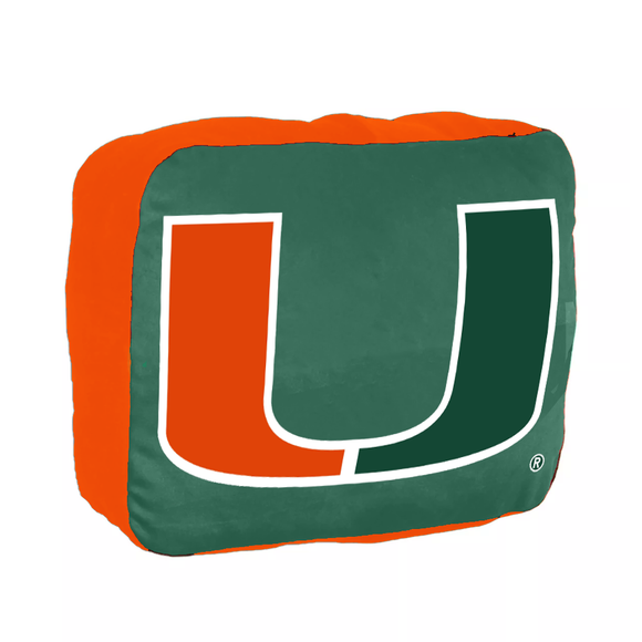 Northwest NCAA University of Miami Hurricanes Pillow