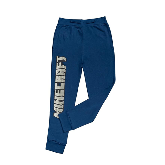 Boys' Minecraft Vertical Big Block Logo Jogger Pants Navy Blue - Rex Distributor, Inc. Wholesale Licensed Products and T-shirts, Sporting goods,