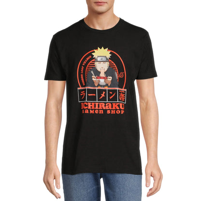 Men's Naruto Ichiraku Ramen Shop Graphic Tee T-Shirt
