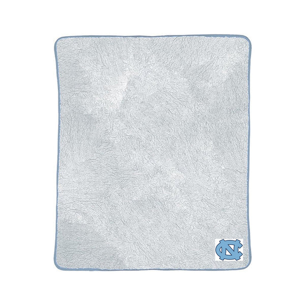 Northwest NCAA North Carolina Tar Heels Two-Tone Sherpa Touch Throw Blanket, 50" x 60", Patch
