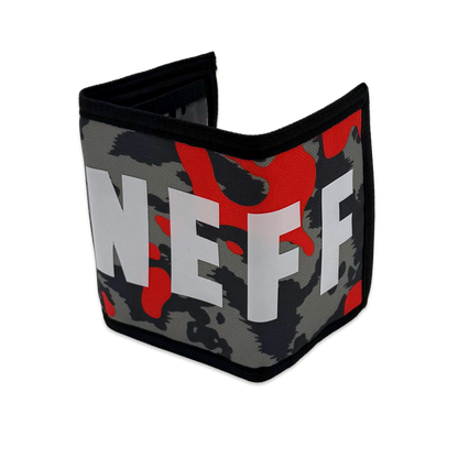 NEFF Orange Camo Bold Print Trifold Wallet Black Hook & Loop - Rex Distributor, Inc. Wholesale Licensed Products and T-shirts, Sporting goods,