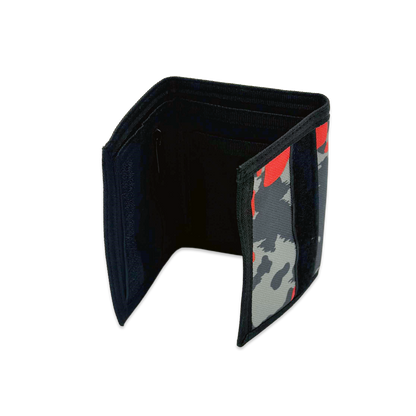 NEFF Orange Camo Bold Print Trifold Wallet Black Hook & Loop - Rex Distributor, Inc. Wholesale Licensed Products and T-shirts, Sporting goods,