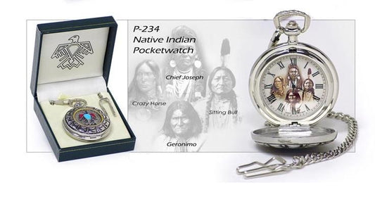 P 234 Native Indian Pocket Watch with Gift Box