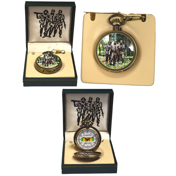 P 316 Vietnam Memorial Pocket Watch with Gift Box