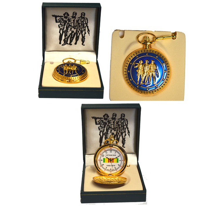 P 317 Vietnam Memorial Pocket Watch with Gift Box