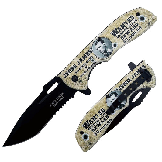 PK 3200-JJ 4.5" Jesse James Legends of the West Assist-Open Folding Knife