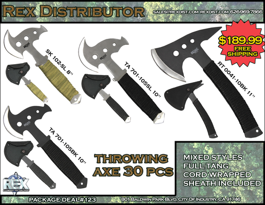 Package Deal #123 - 30 PCS Throwing Axe Package Deal | Free Shipping