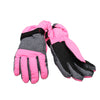 Hanes ComfortSoft Kids Pink Grey Ski Gloves