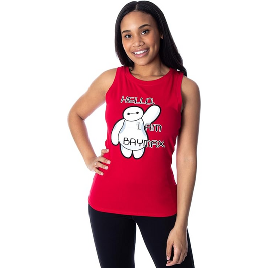Disney Junior's Big Hero 6 Hello I'm Baymax Muscle Tank Top