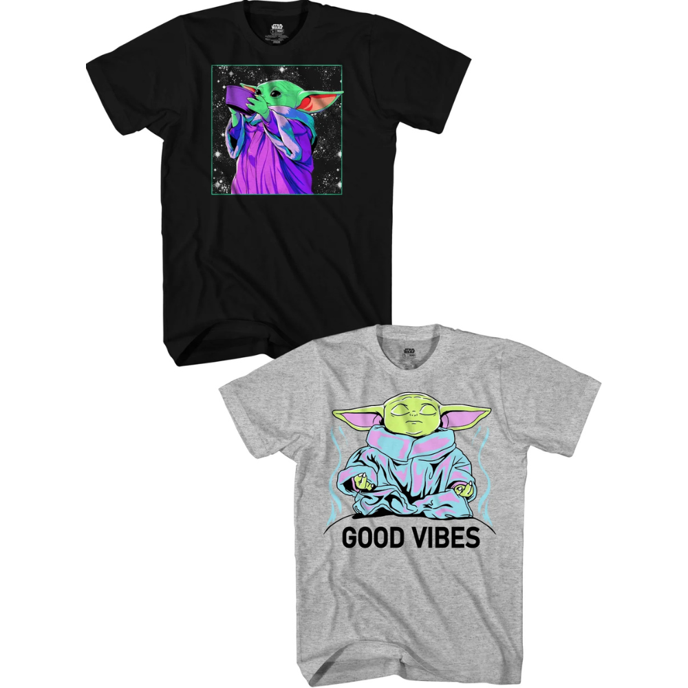 Star Wars Boys Child Vibe Graphic T-Shirt 2-Pack Sizes 4-18