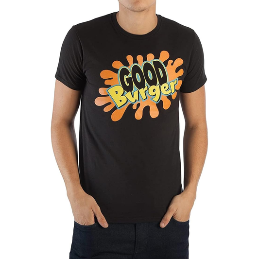 Men's Nickelodeon Good Burger T-Shirt Black Logo Tee