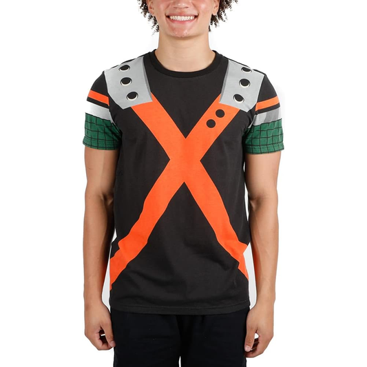Men's My Hero Academia Bakugo Hero Suit Cosplay T-Shirt Tee