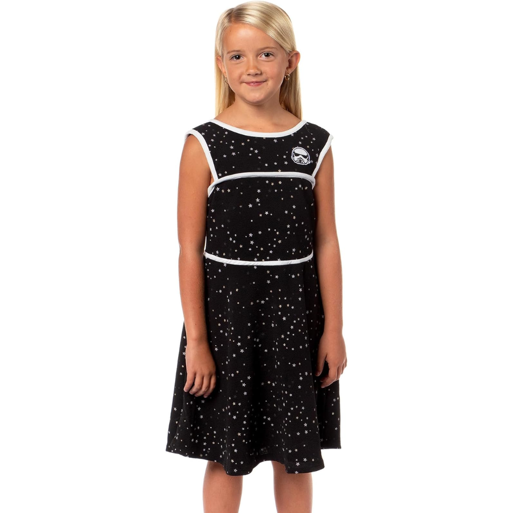 Youth Girls Disney Star Wars Black Tsum Stormtrooper Skater Dress