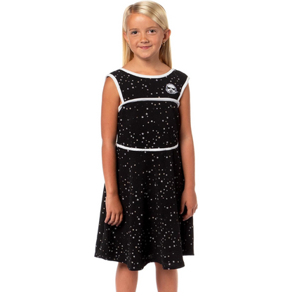 Youth Girls Disney Star Wars Black Tsum Stormtrooper Skater Dress