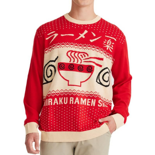 Men's Naruto Shippuden Ichiraku Ramen Shop Holiday Pullover Sweater