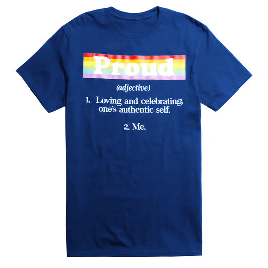 Adult Proud Definition Rainbow Graphic T-Shirt Tee