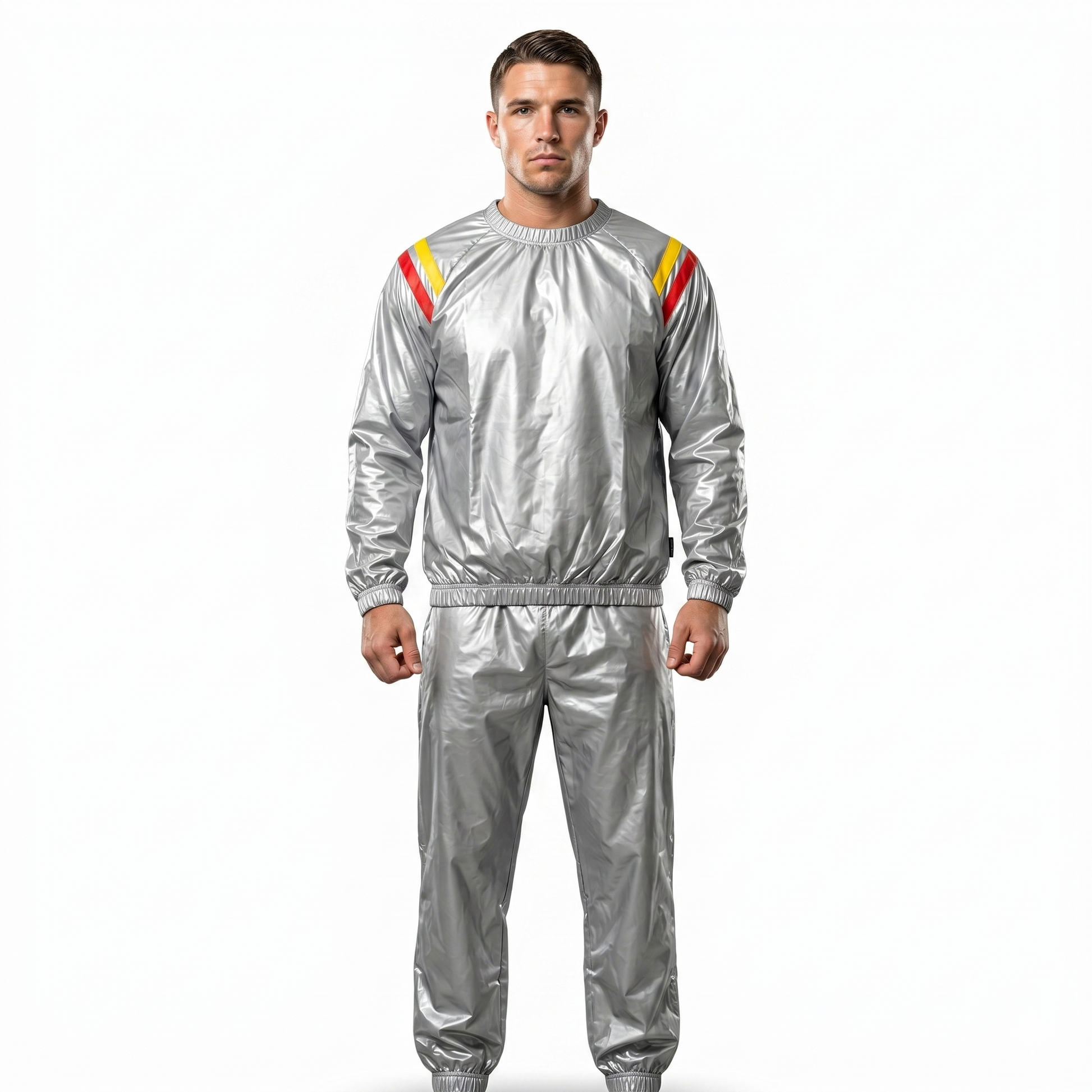 Unisex REX 357 sauna suit for boxing and fitness, full-body sweat suit designed for weight loss and detox workouts.