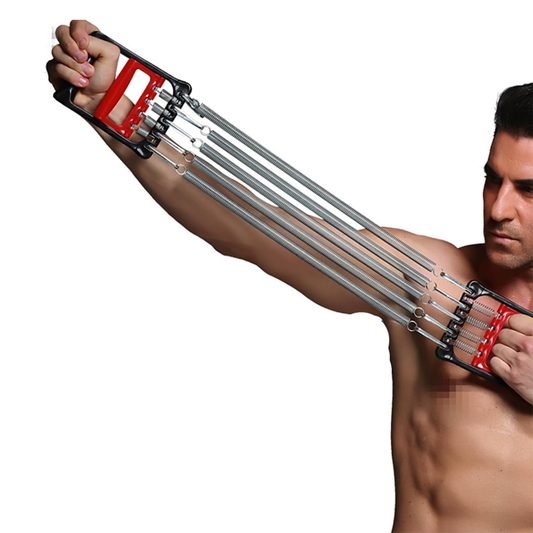 REX 362-2 Plastic Handle 5 Springs Chest Arm Expander Pull Exercise Equipment