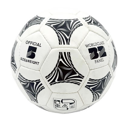 REX 451-BW Size 5 Black & White Soccer Ball