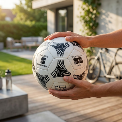 REX 451-BW Size 5 Black & White Soccer Ball