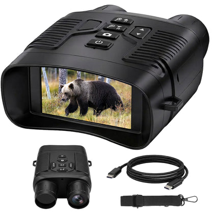 RT NVI-800 Rtek 4K Night Vision Binoculars 3.0" HD Screen, Built-in 4000mAh Rechargeable Battery, Type-C, 6.8x Zoom, Tactical UI for Hunting & Security
