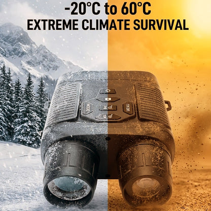 RT NVI-800 Rtek 4K Night Vision Binoculars 3.0" HD Screen, Built-in 4000mAh Rechargeable Battery, Type-C, 6.8x Zoom, Tactical UI for Hunting & Security