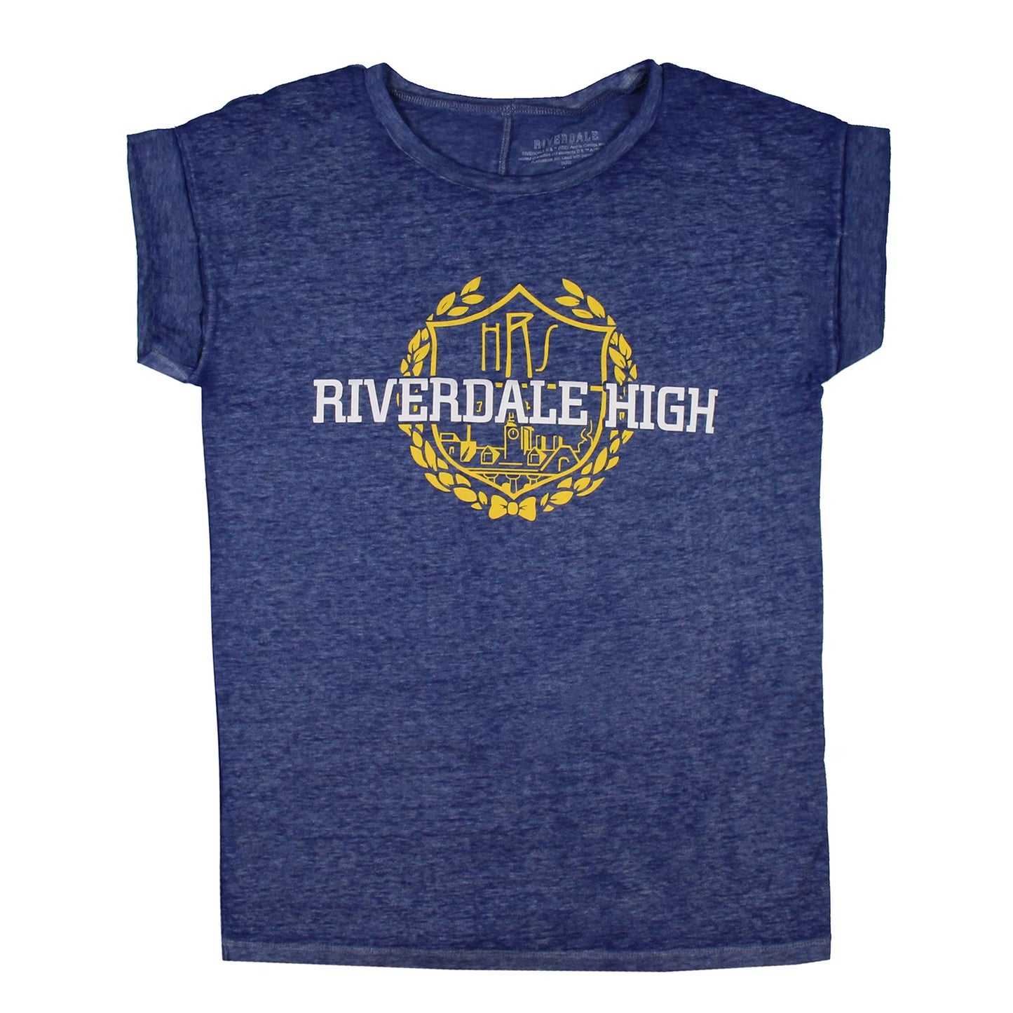 Women Junior's Riverdale High School Logo Burnout T-Shirt Tee