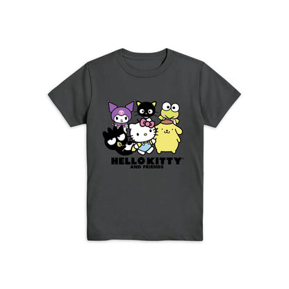 Youth Kids Sanrio Hello Kitty Crew Neck, Short Sleeve, Graphic T-Shirt