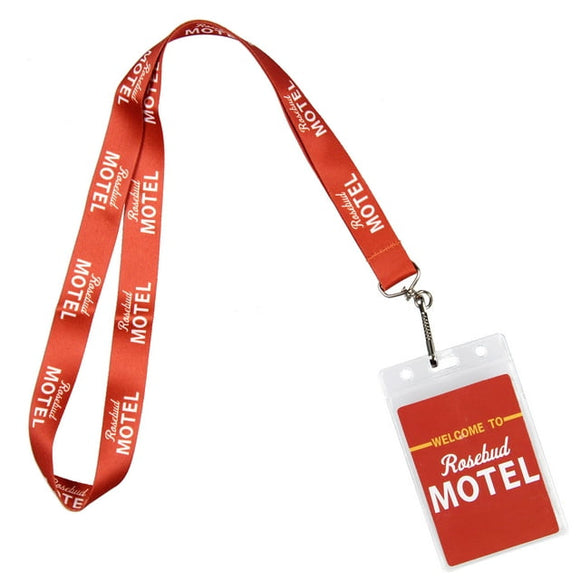 Schitts Creek Welcome To Rosebud Motel ID Badge Holder Keychain Strap Lanyard