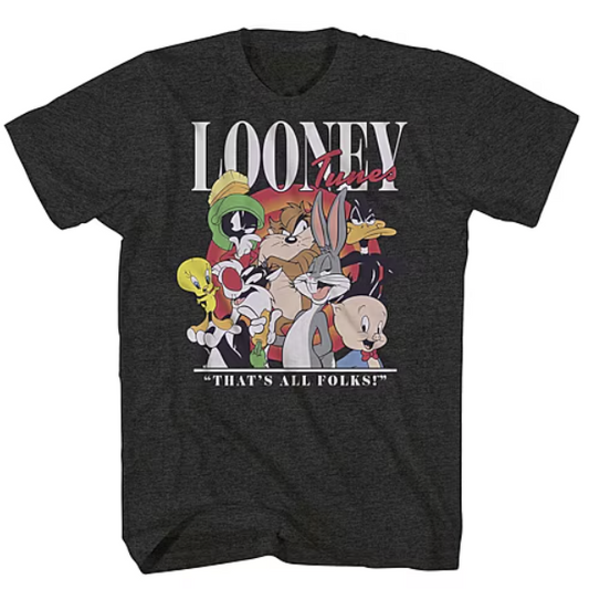 Men's Looney Tunes That's All Folks Graphic Tee T-Shirt