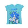 Girls Blue Sonic The Hedgehog Graphic Tee T-Shirt