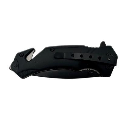 Rtek TD 941-FF 4.5-inch fire department assist-open rescue folding knife with spring-assisted tactical design and durable handle
