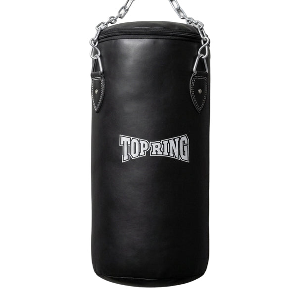 TRHB Top Ring 30 LBS All-Leather Heavy Punching Bag for Boxing & MMA with Mounting Chain