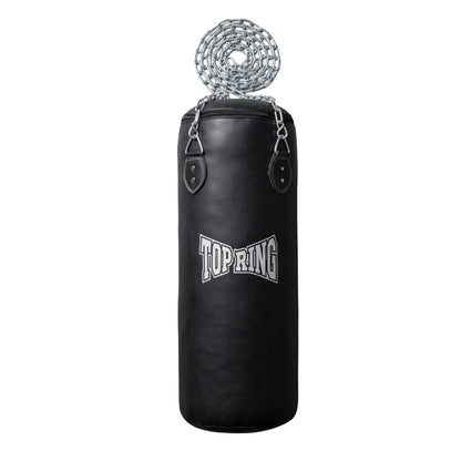 TRHB Top Ring 50 LBS All-Leather Heavy Punching Bag for Boxing & MMA with Mounting Chain