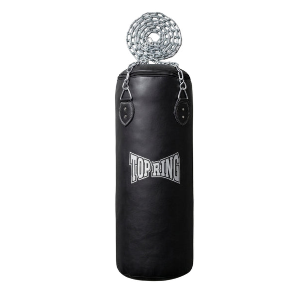 TRHB Top Ring 50 LBS All-Leather Heavy Punching Bag for Boxing & MMA with Mounting Chain