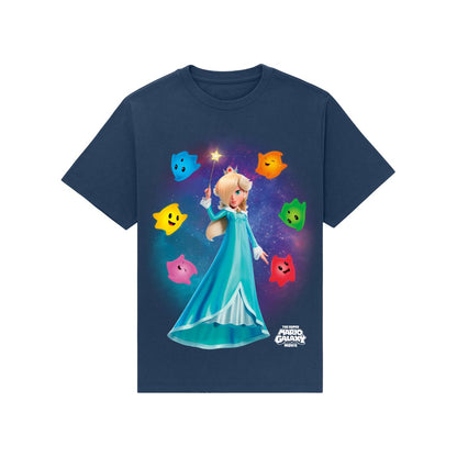 Men's The Super Mario Galaxy Movie Rosalina Graphic Tee T-Shirt Navy