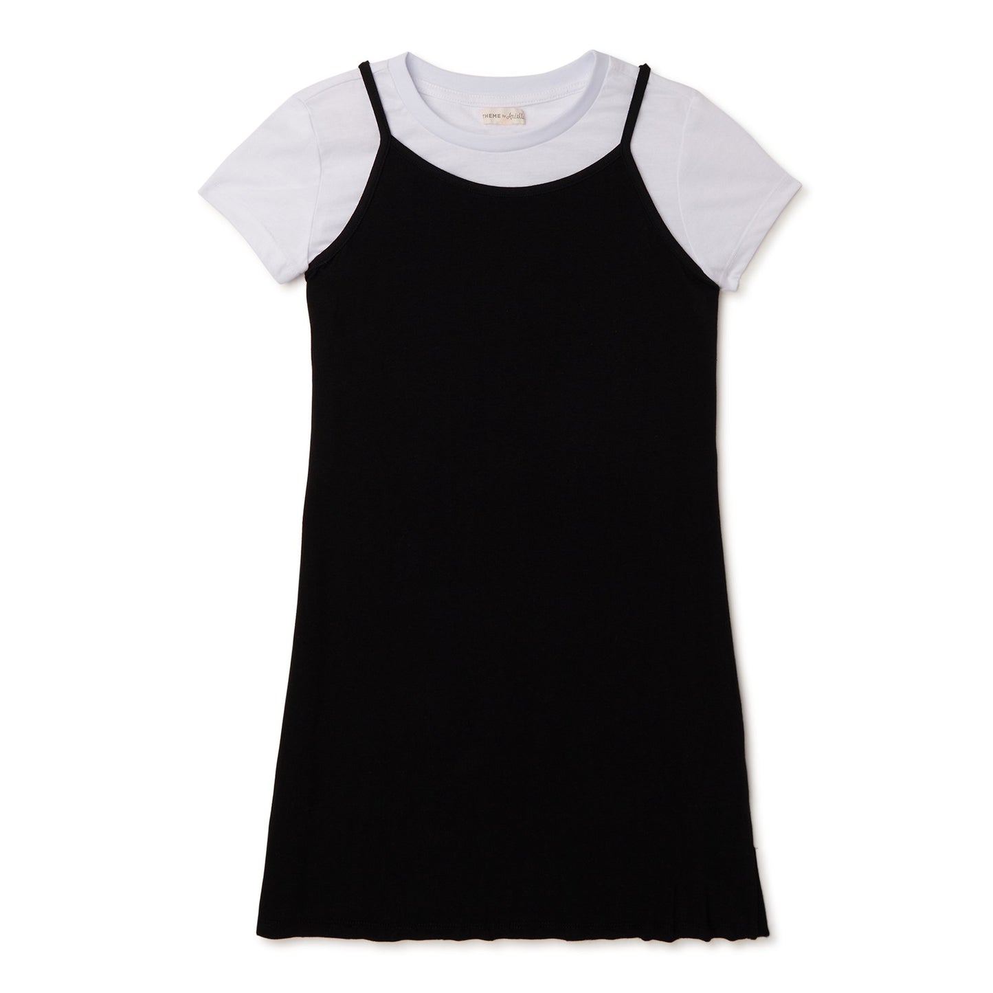 Girls' Theme By Ariella Plaid Tank Dress and Cap Sleeve T-Shirt, 2-Piece, Sizes 7-16