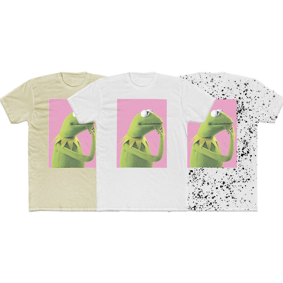 Men's The Muppets Kermit Thinking T-Shirt Tee Mixed Colors