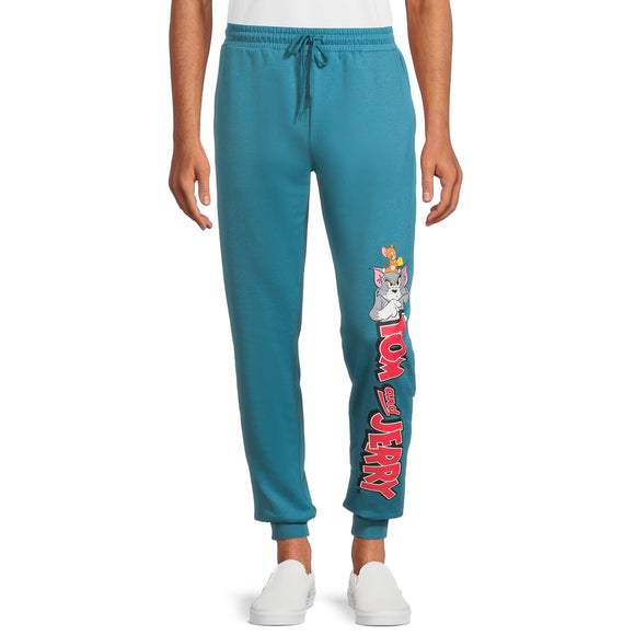 Men's Bay Blue Tom and Jerry Graphic Jogger