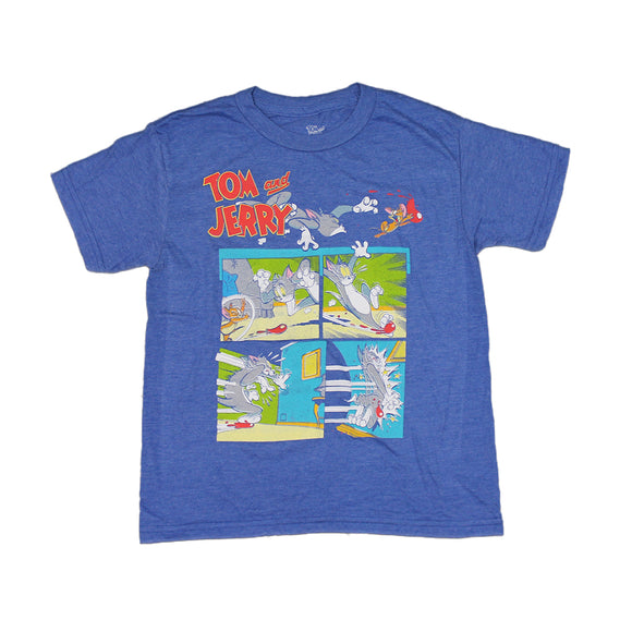 Boy's Tom & Jerry Cartoon Graphic Tee T-Shirt