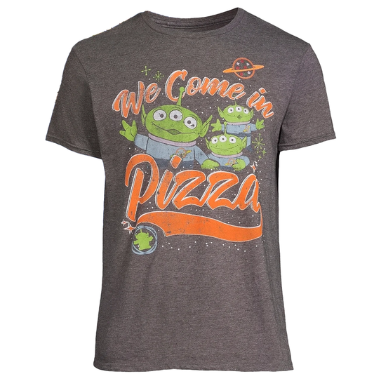 Men's Toy Story We Come In Pizza Graphic Tee T-Shirt