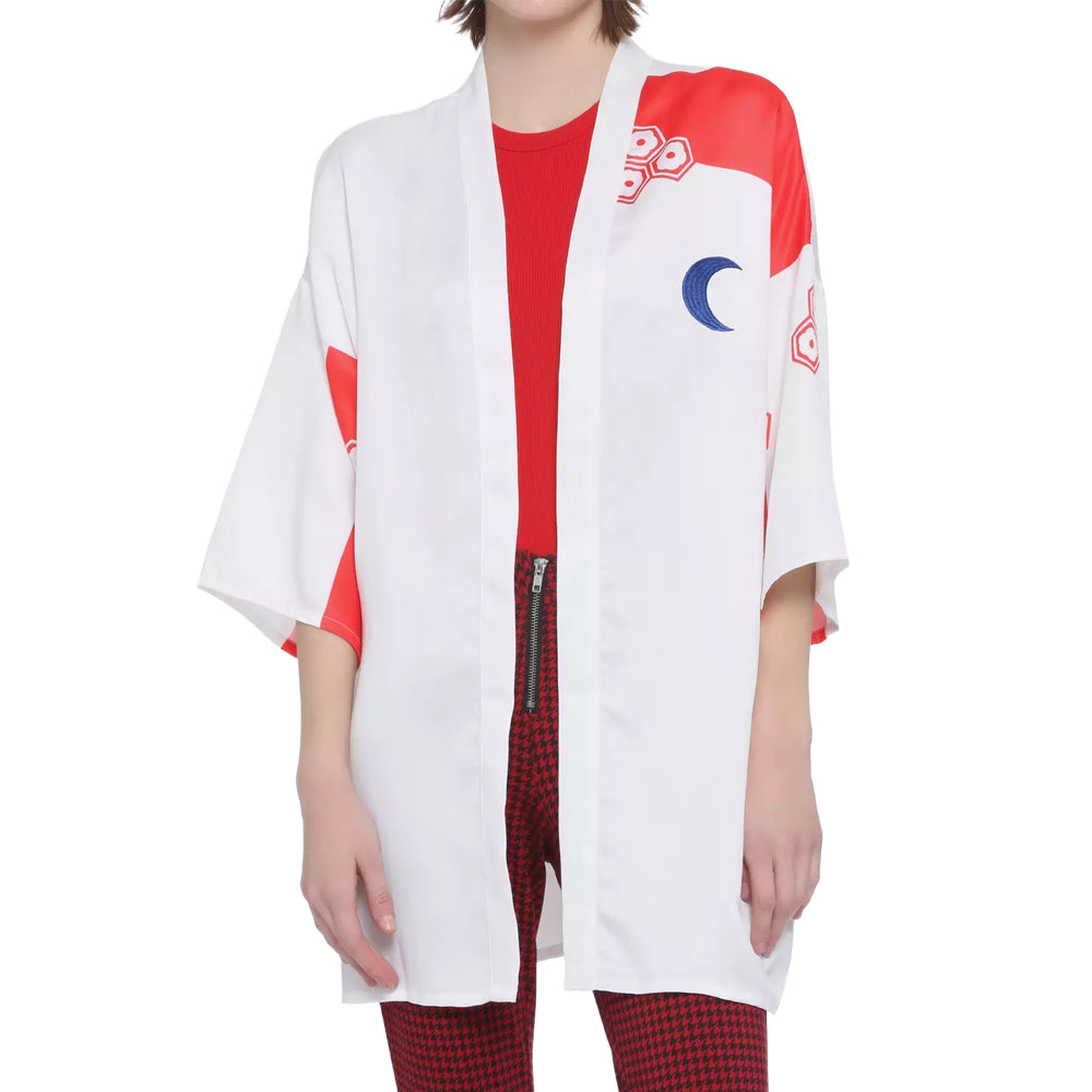 Bioworld InuYasha Sesshomaru kimono robe featuring traditional Japanese design with intricate patterns and flowing fabric.