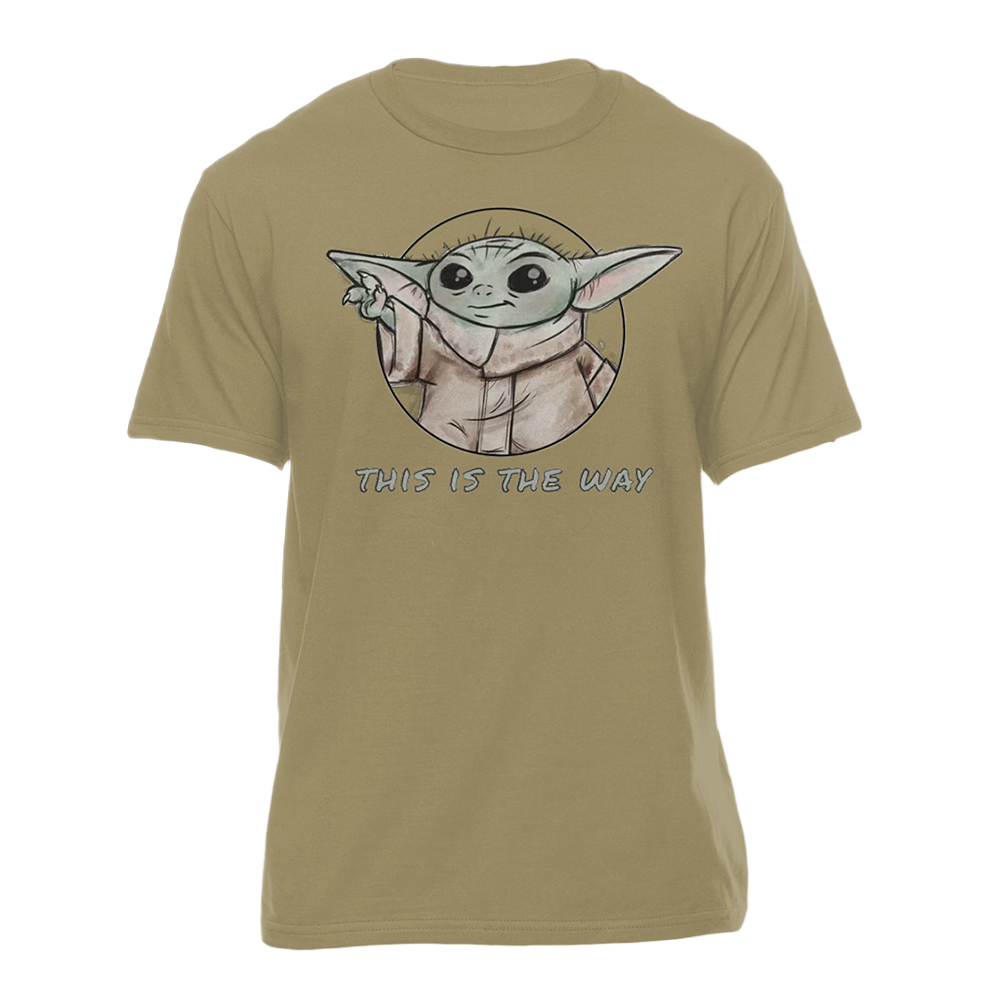 Men's Star Wars This Is The Way The Child Mandalorian Graphic Tees T-Shirt