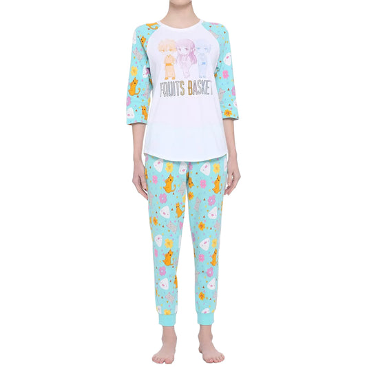 Women's Fruits Basket Tohru Kyo Yuki Girls Thermal Pajama Set