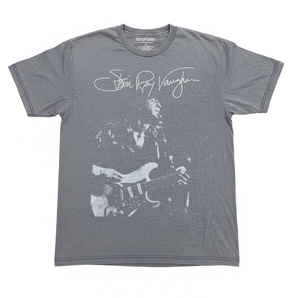 Men's Stevie Ray Vaughan Signature Embroidered Tee T-Shirt